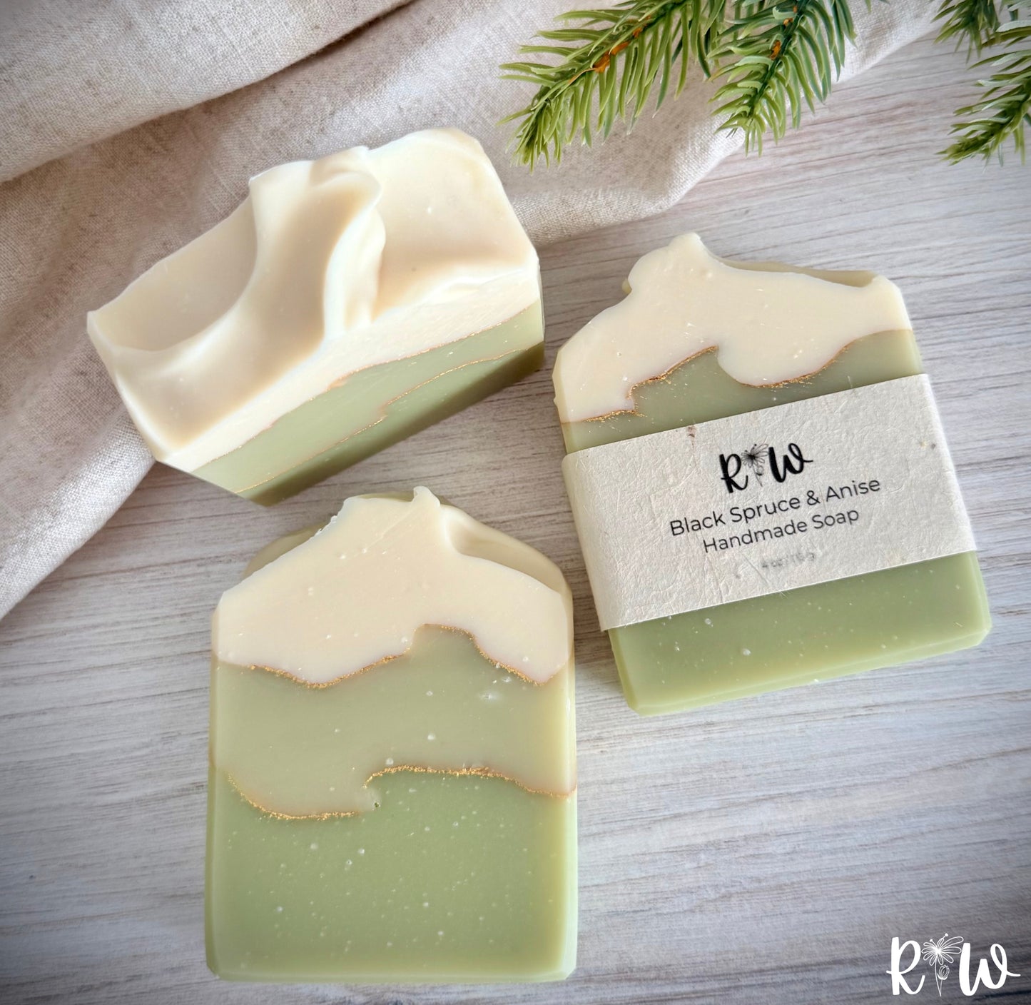 Black Spruce & Anise Handmade Soap