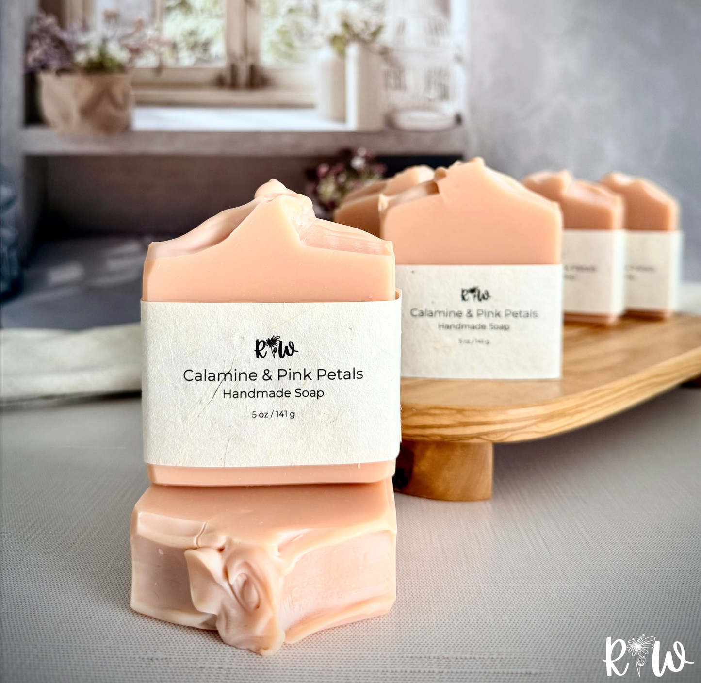 Calamine and Pink Petals Handmade Soap