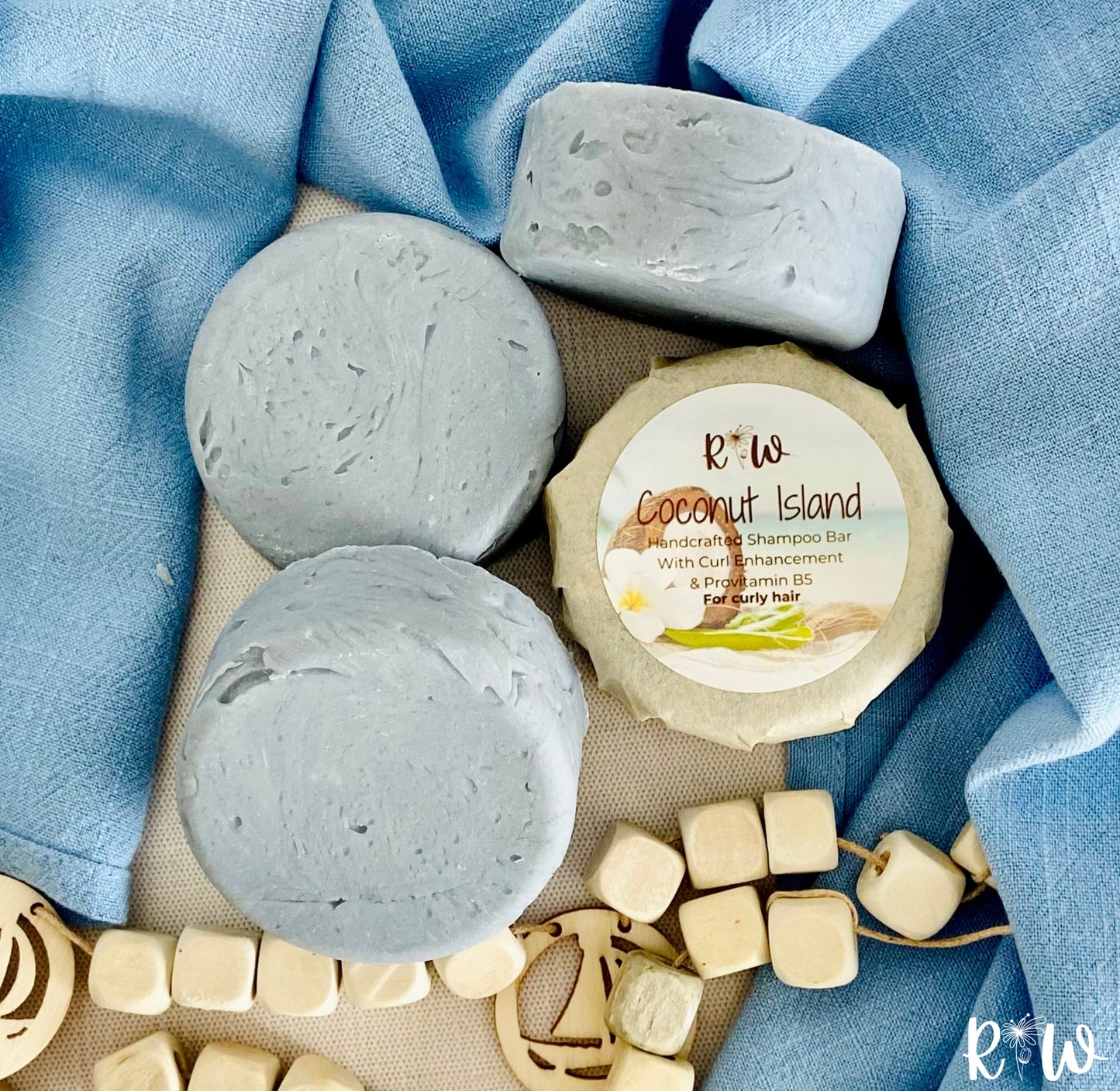 Coconut Island Solid Shampoo Bar - For Curly Hair