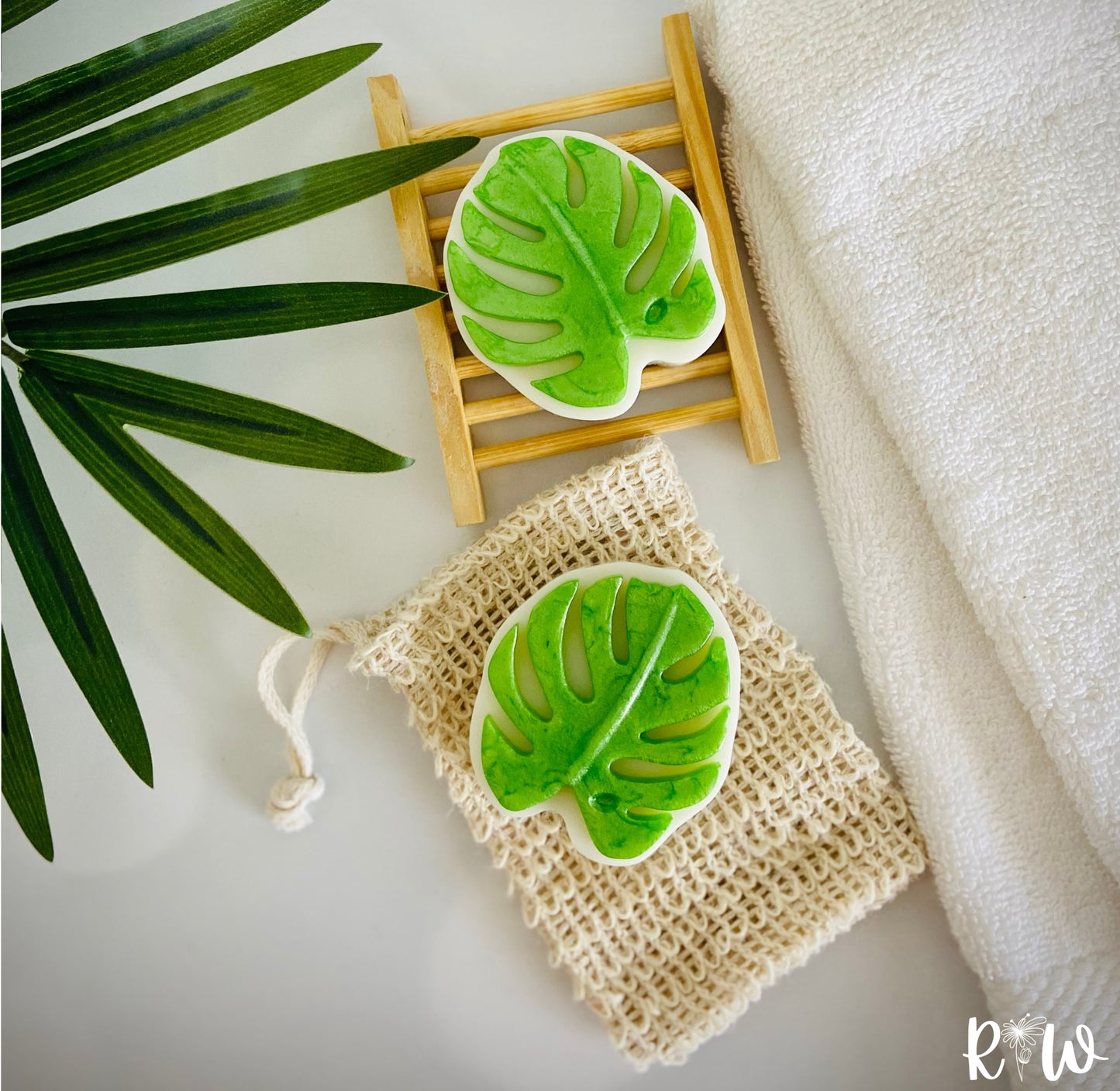 Monstera Leaf Handcrafted M&P Soap