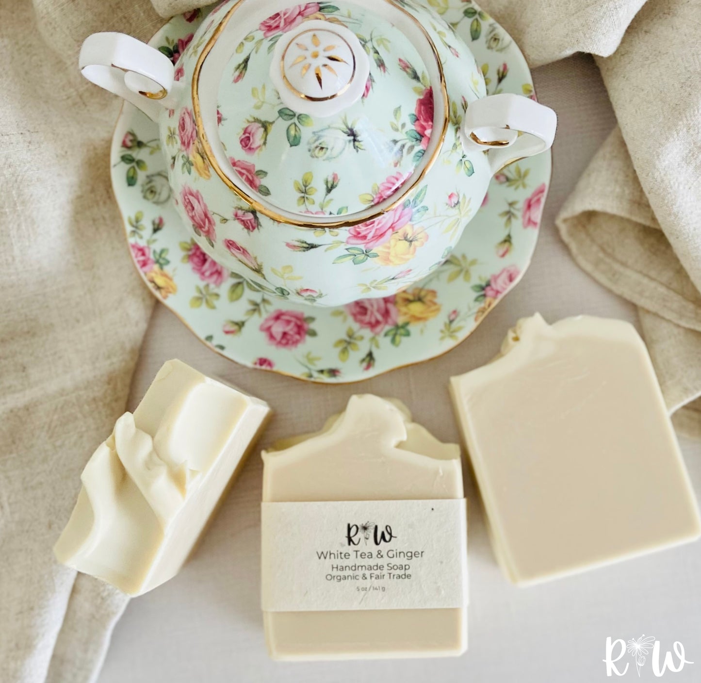 Organic White Tea & Ginger Handmade Soap