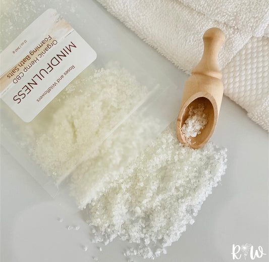 Organic Hemp CBD Foaming Bath Salts - Mindfulness