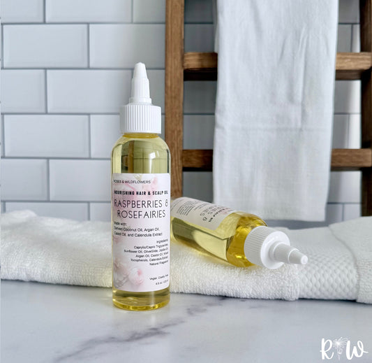 Raspberries and Rosefairies Hair Oil - For All Hair Types
