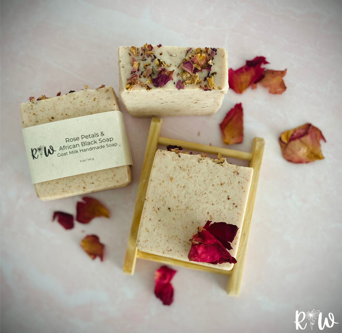 Rose Petals & African Black Soap with Goat Milk