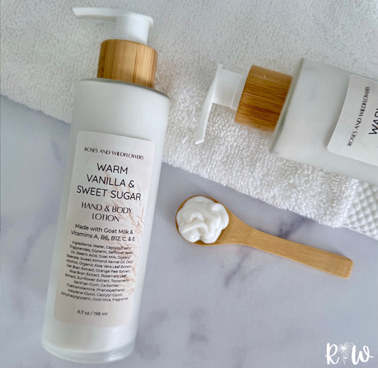 Warm Vanilla & Sweet Sugar Goat Milk Lotion