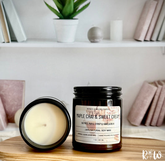 Maple Chai & Sweet Cream Soy Candle